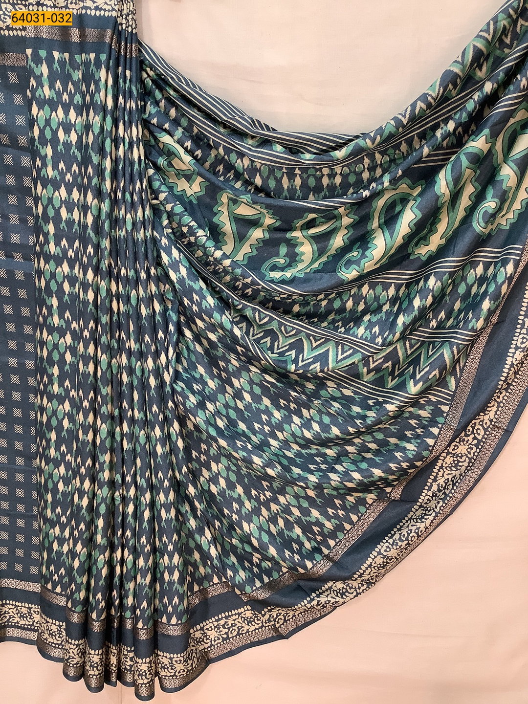 Fancy bentex crepe silk printed sarees ST