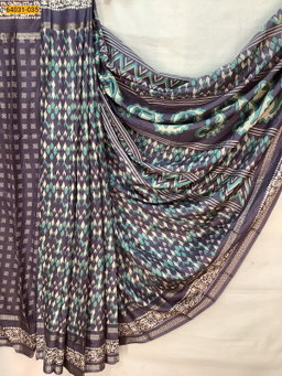 Fancy bentex crepe silk printed sarees ST