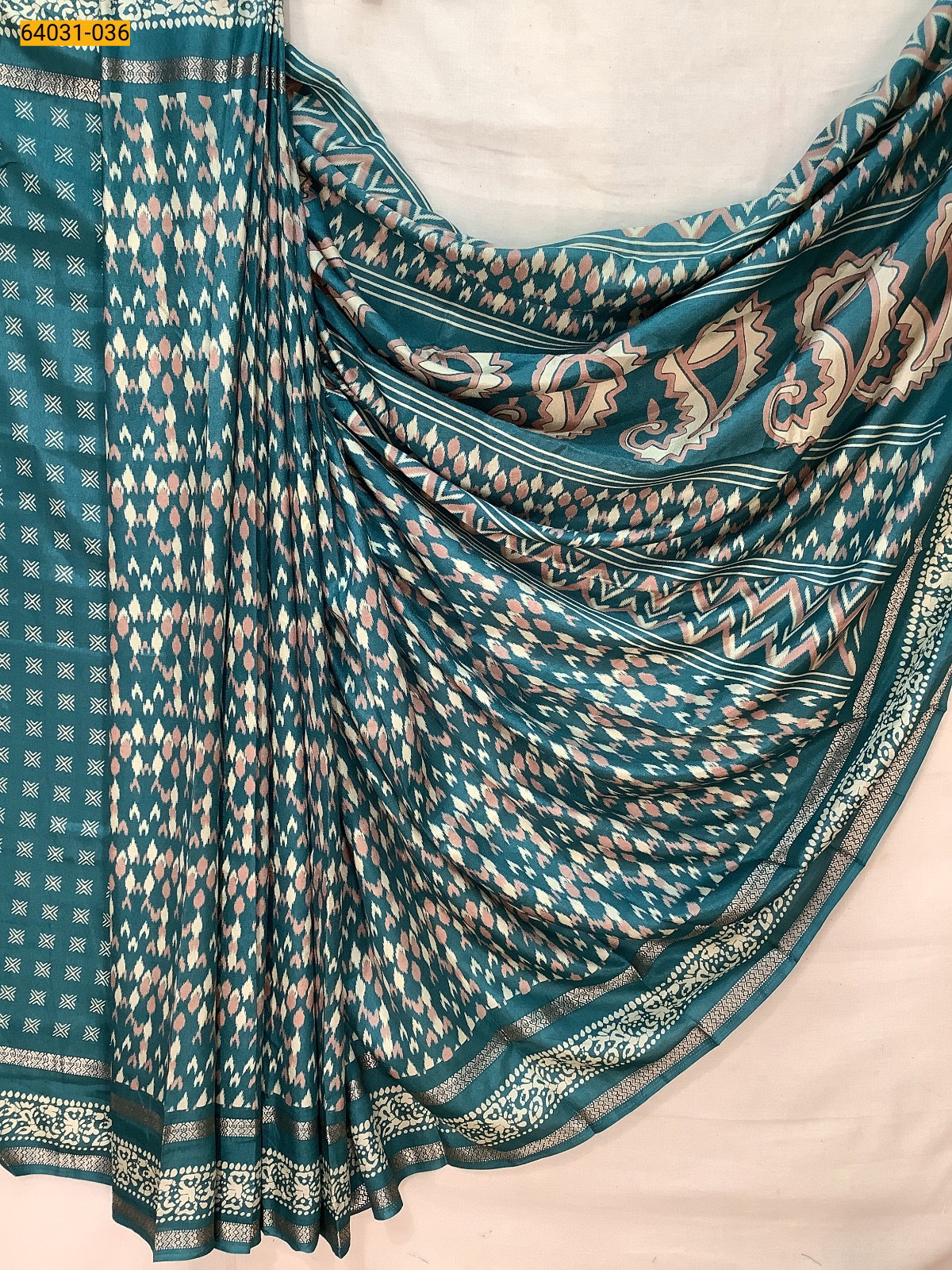 Fancy bentex crepe silk printed sarees ST_3