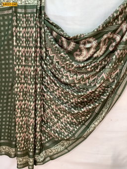 Fancy bentex crepe silk printed sarees ST