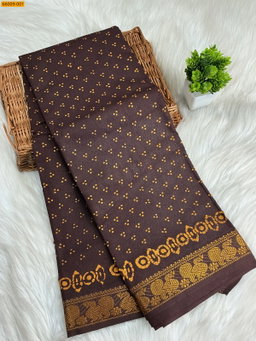 Sungudi Cotton dot printed saree ST