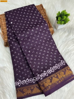 Sungudi Cotton dot printed saree ST