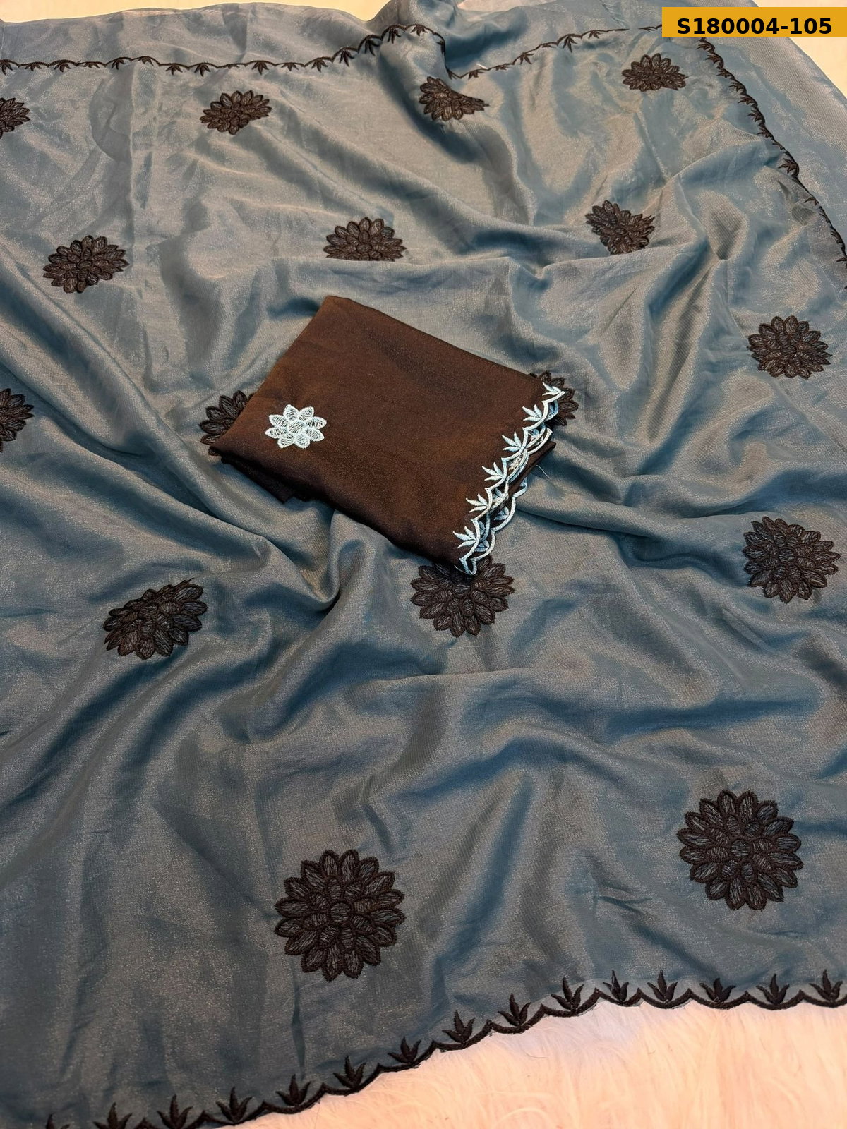 Fancy Soft Rangoli Silk Embroidery Saree ST_3