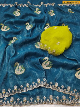 Fancy Crunchy Chiffon Saree ST