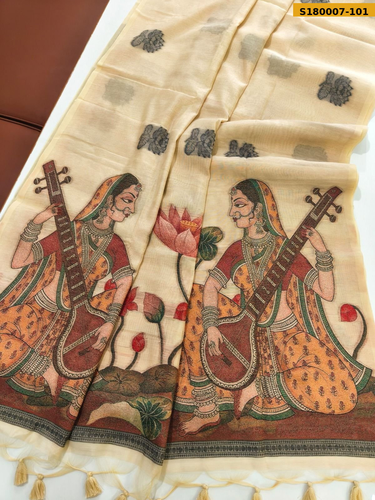 Fancy Soft Chanderi Cotton Saree ST_0