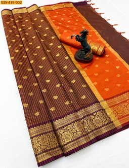 Fancy Banarasi Katan Silk Saree ST