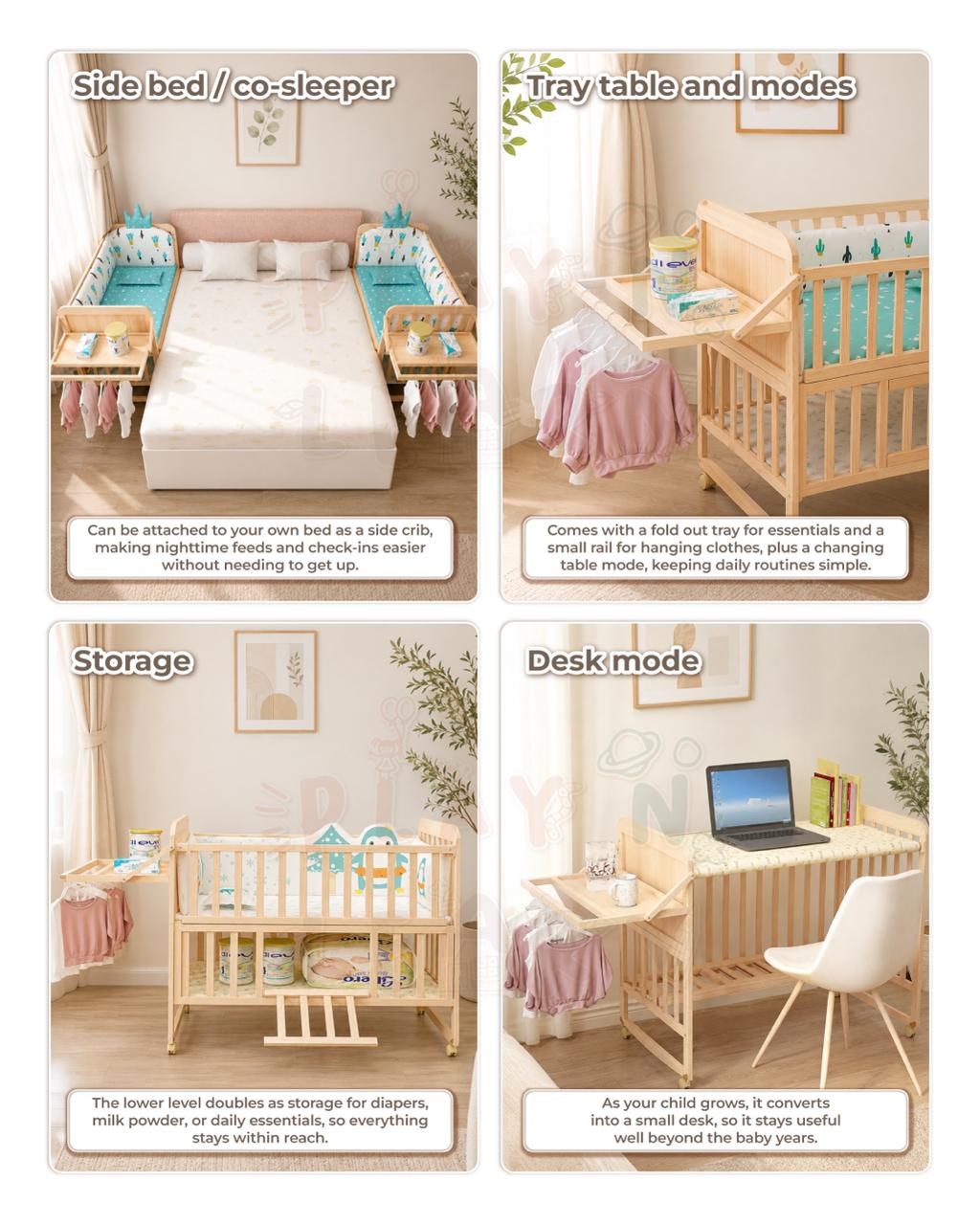 CONVERTIBLE NATURAL CRIB _2