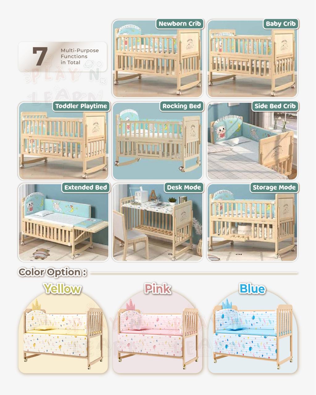 CONVERTIBLE NATURAL CRIB _1