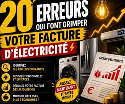 20 erreurs qui font grimper votre facture d'électricité