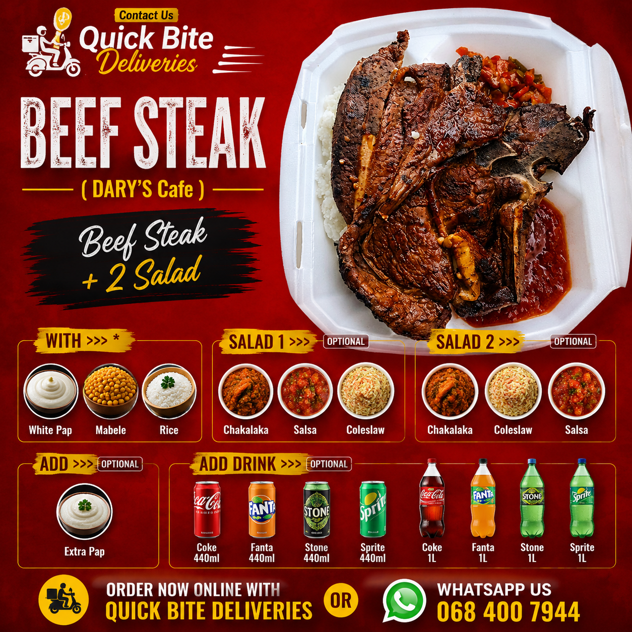 BEEF STEAK (DARY'S Cafe)