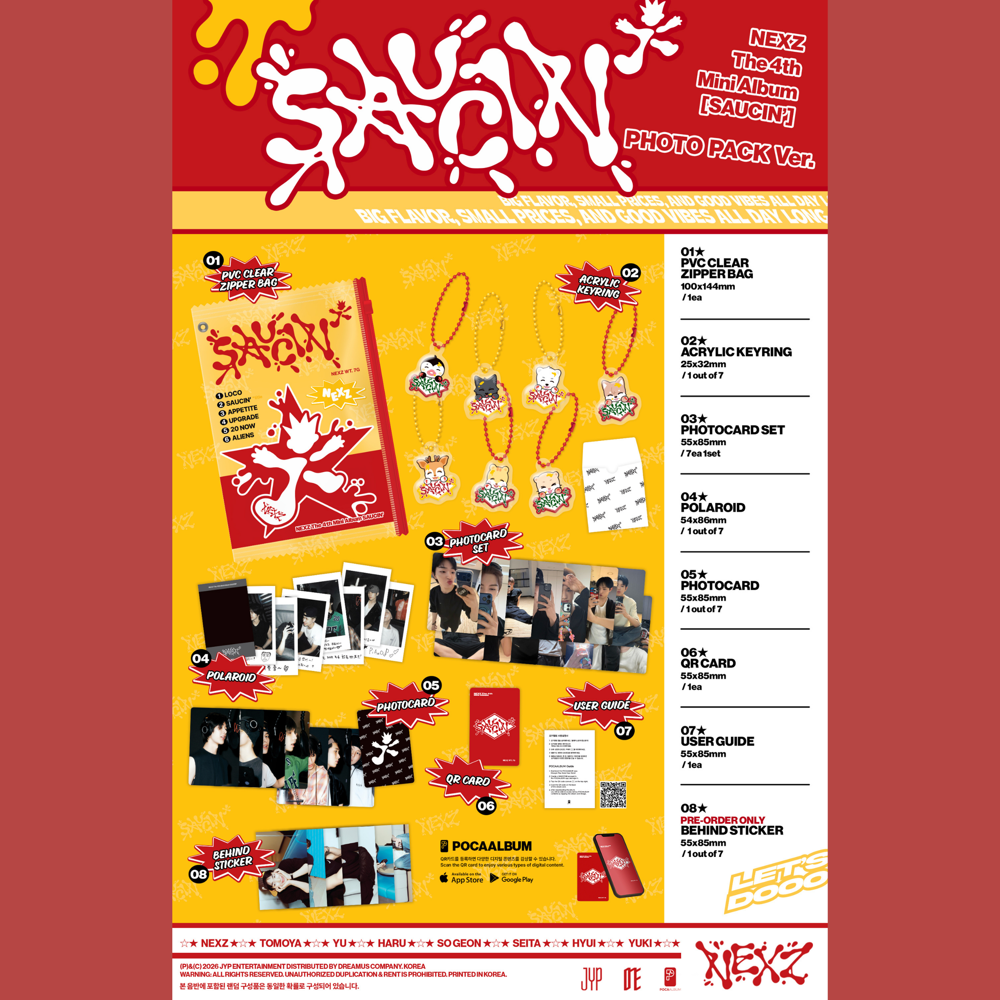 NEXZ THE 4TH MINI ALBUM [SAUCIN’] PHOTO PACK VER._1