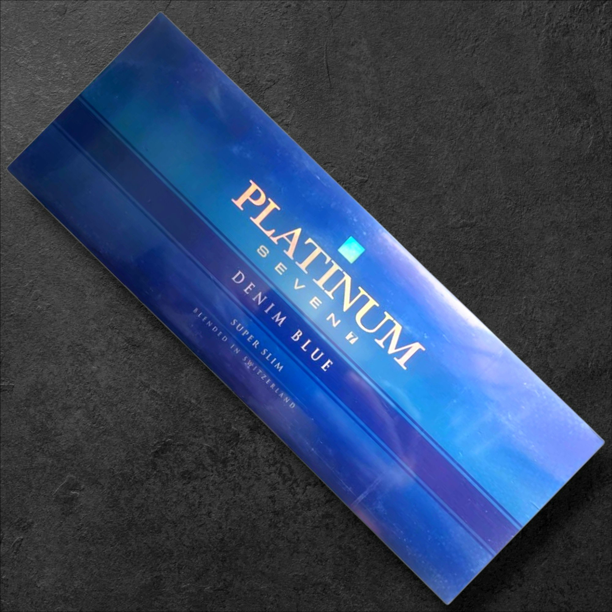 PLATINUM SEVEN 7 Denim Blue Super Slim