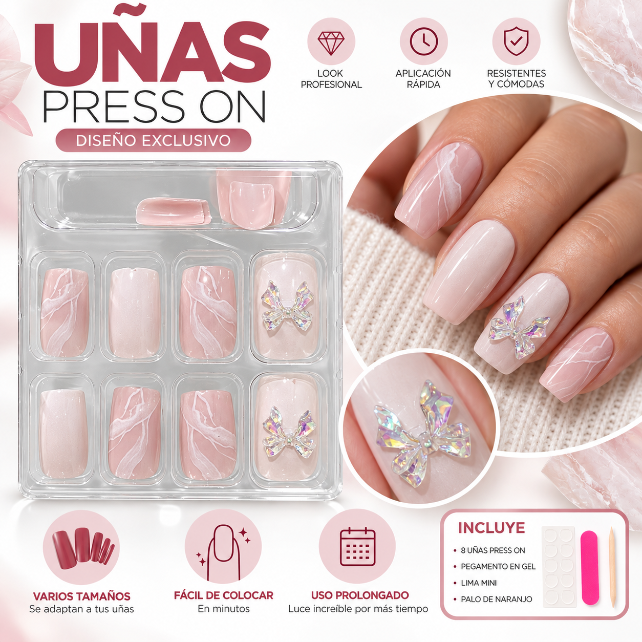 Uñas Press On 💅 cortas_4