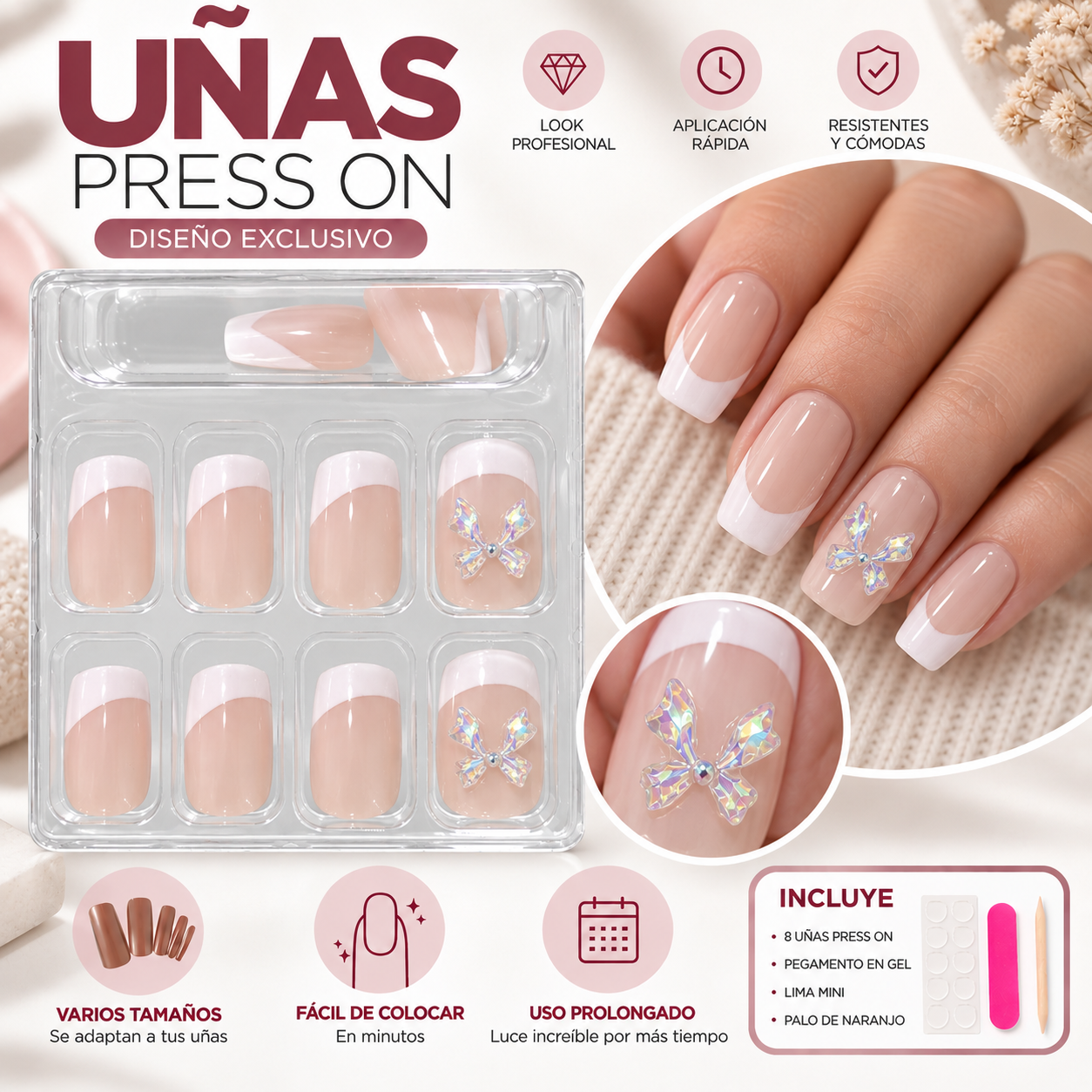 Uñas Press On 💅 cortas_6