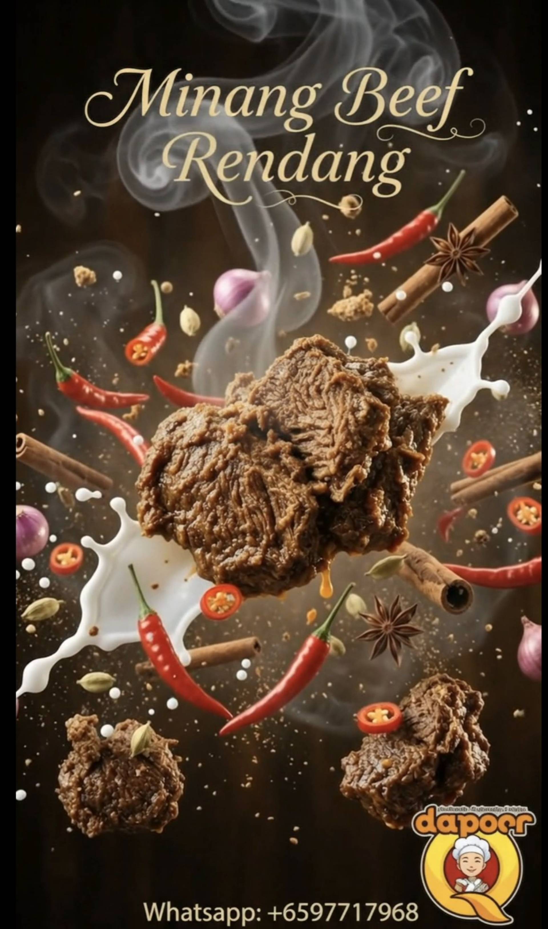 Minangkabau beef rendang per pc min 4 pc