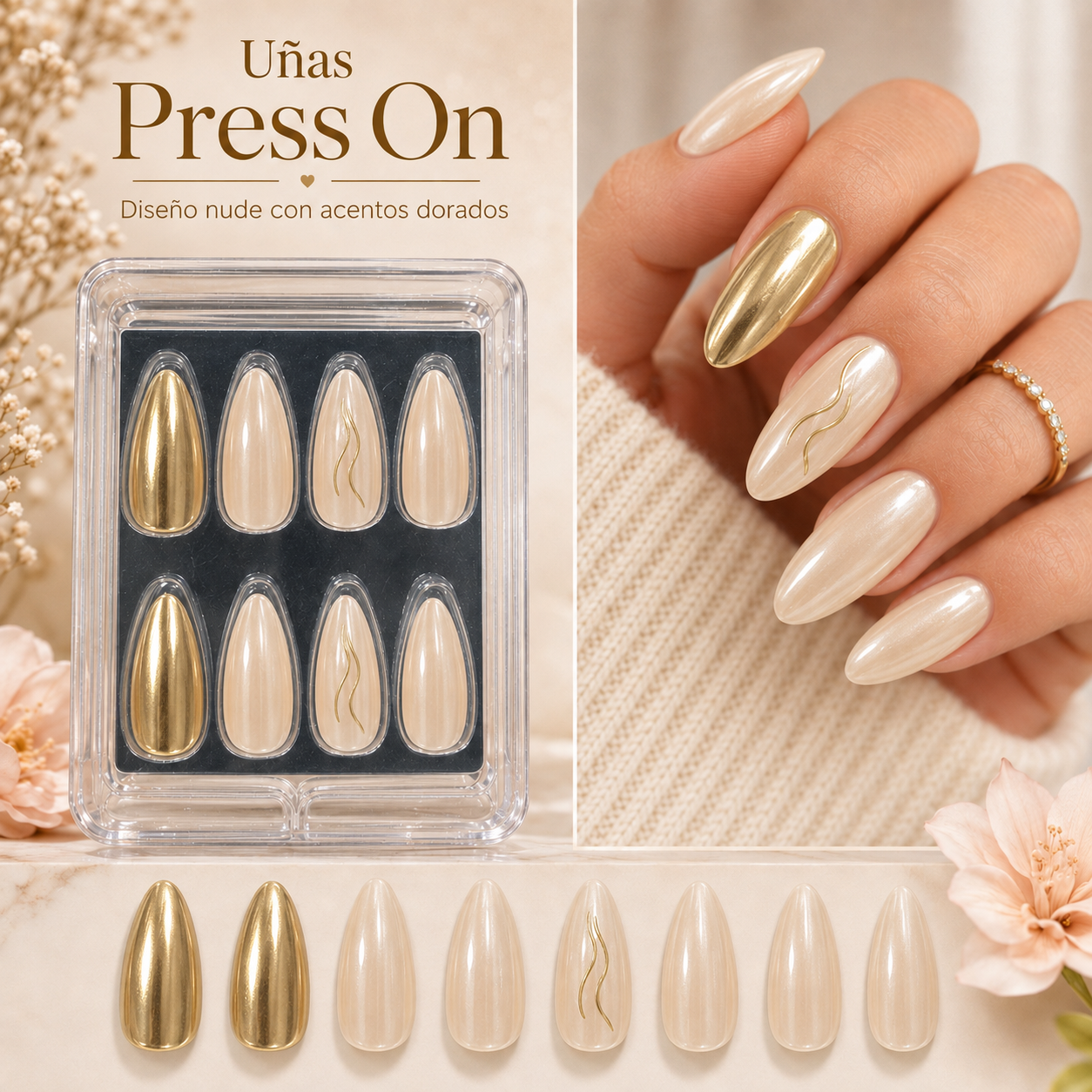 Uñas Press On 💅 Almendra_4