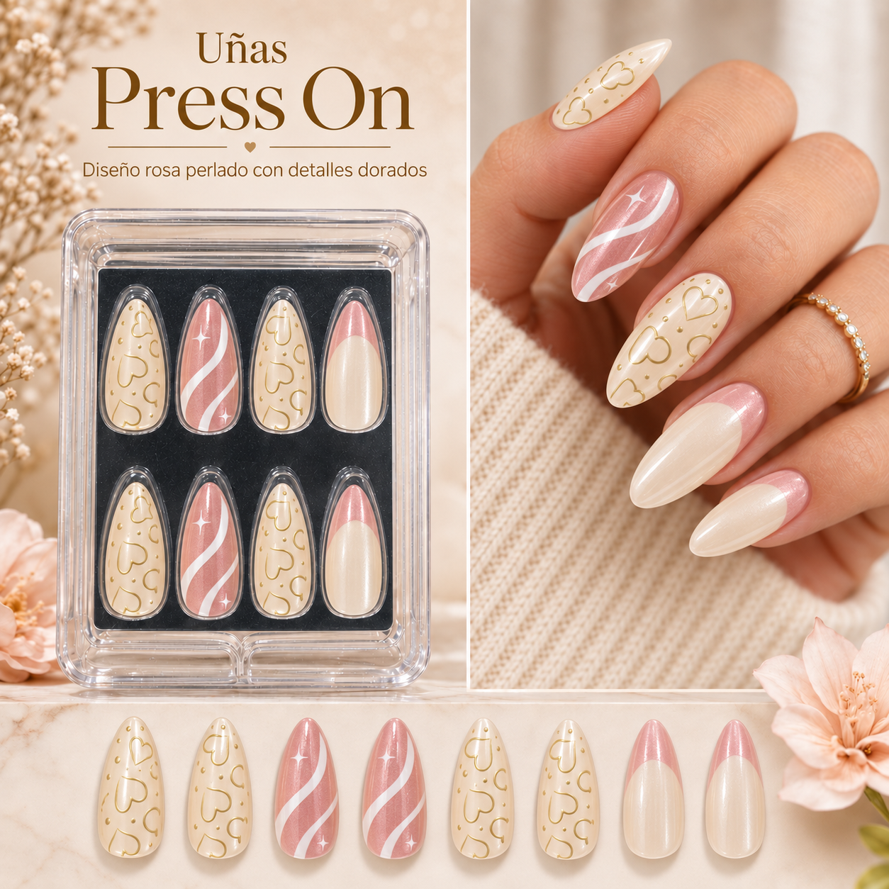 Uñas Press On 💅 Almendra_5