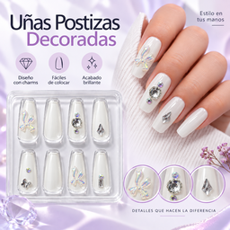 Uñas Press On 💅 punta cuadrada