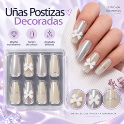 Uñas Press On 💅 punta cuadrada
