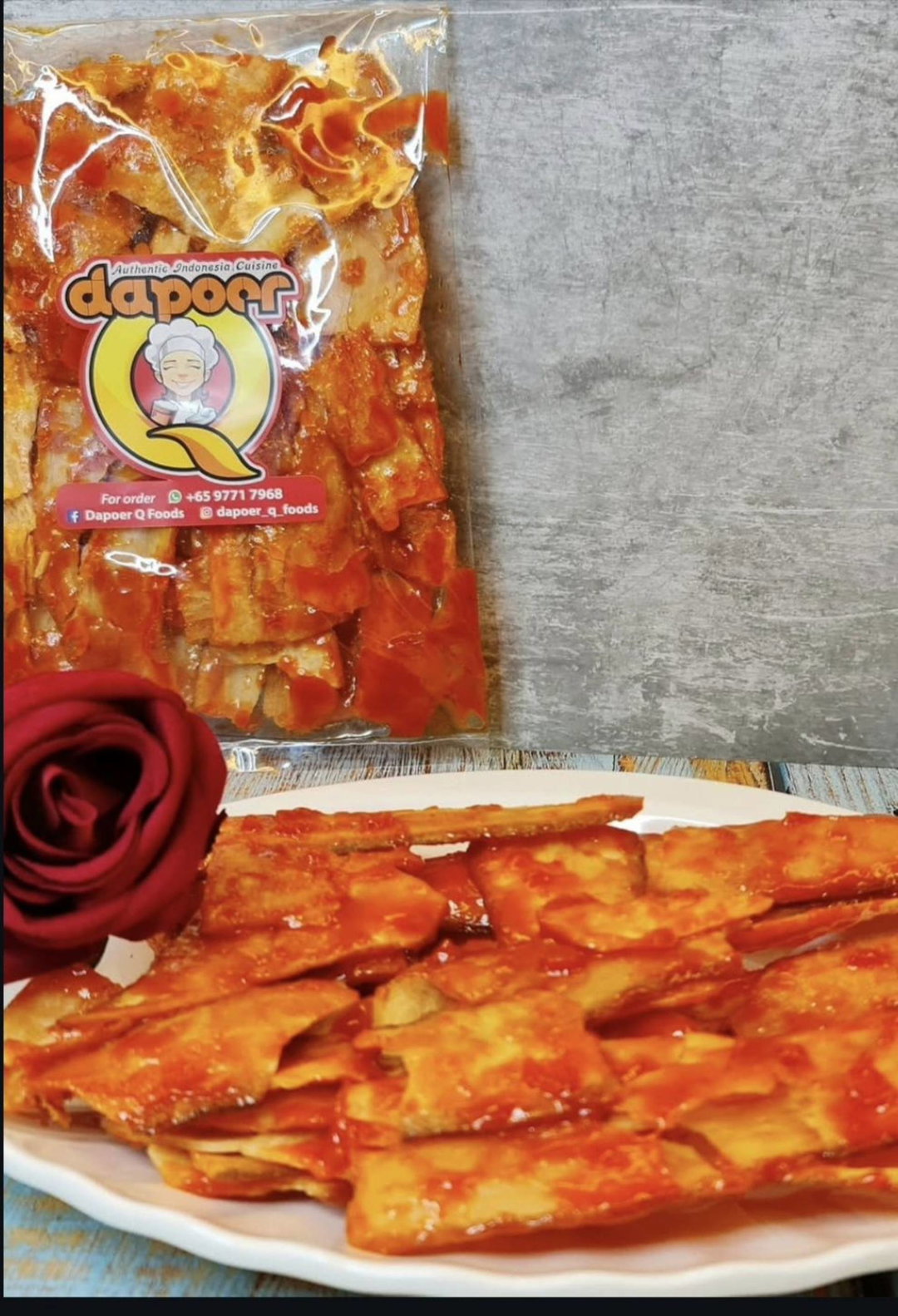 Spicy Casava Chips/Keripik Singkong Balado