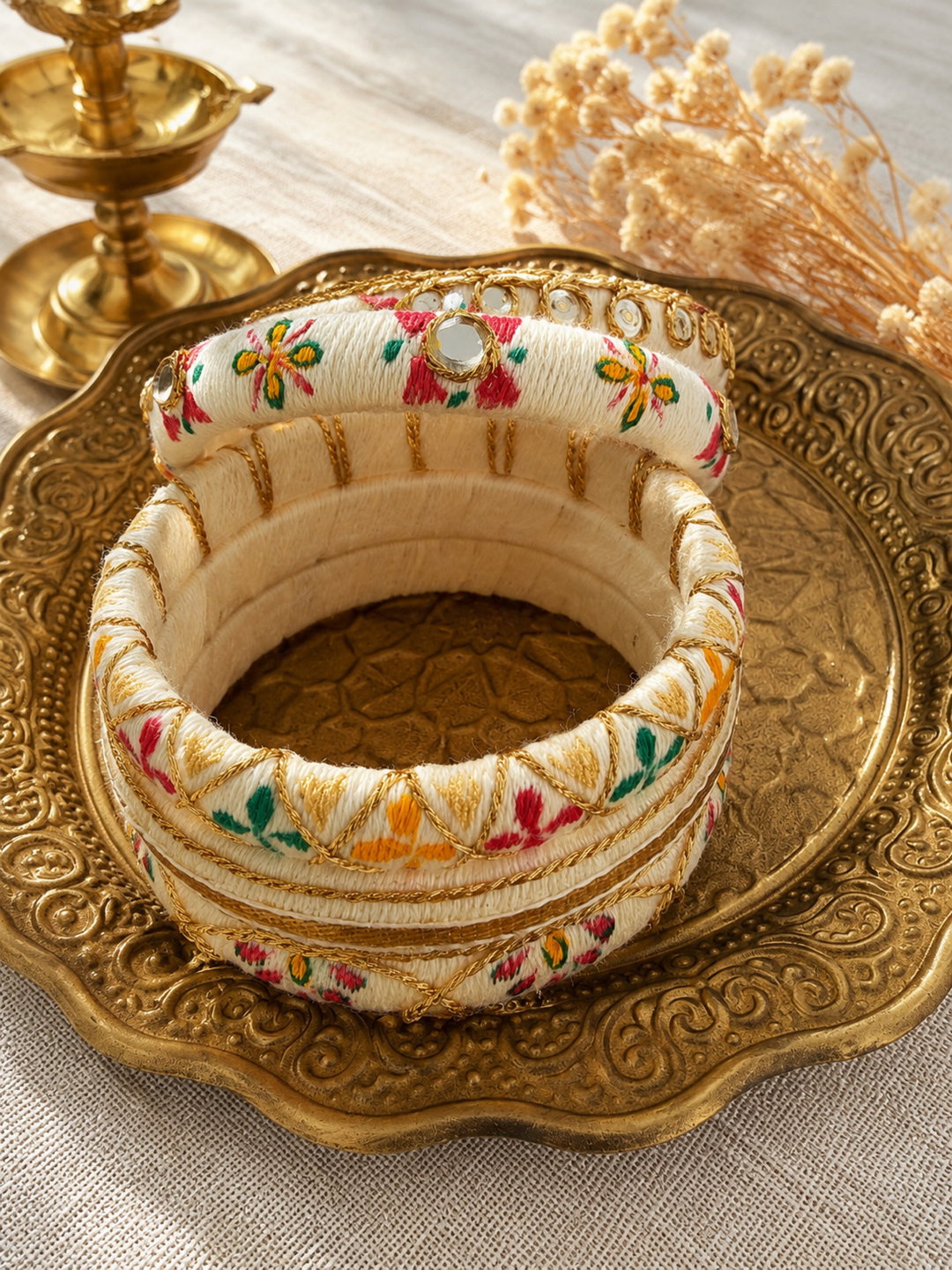 Ivory Bangle set of 4