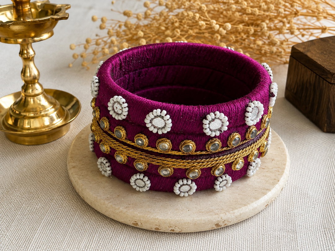 Rani Noor Bangle set of 4