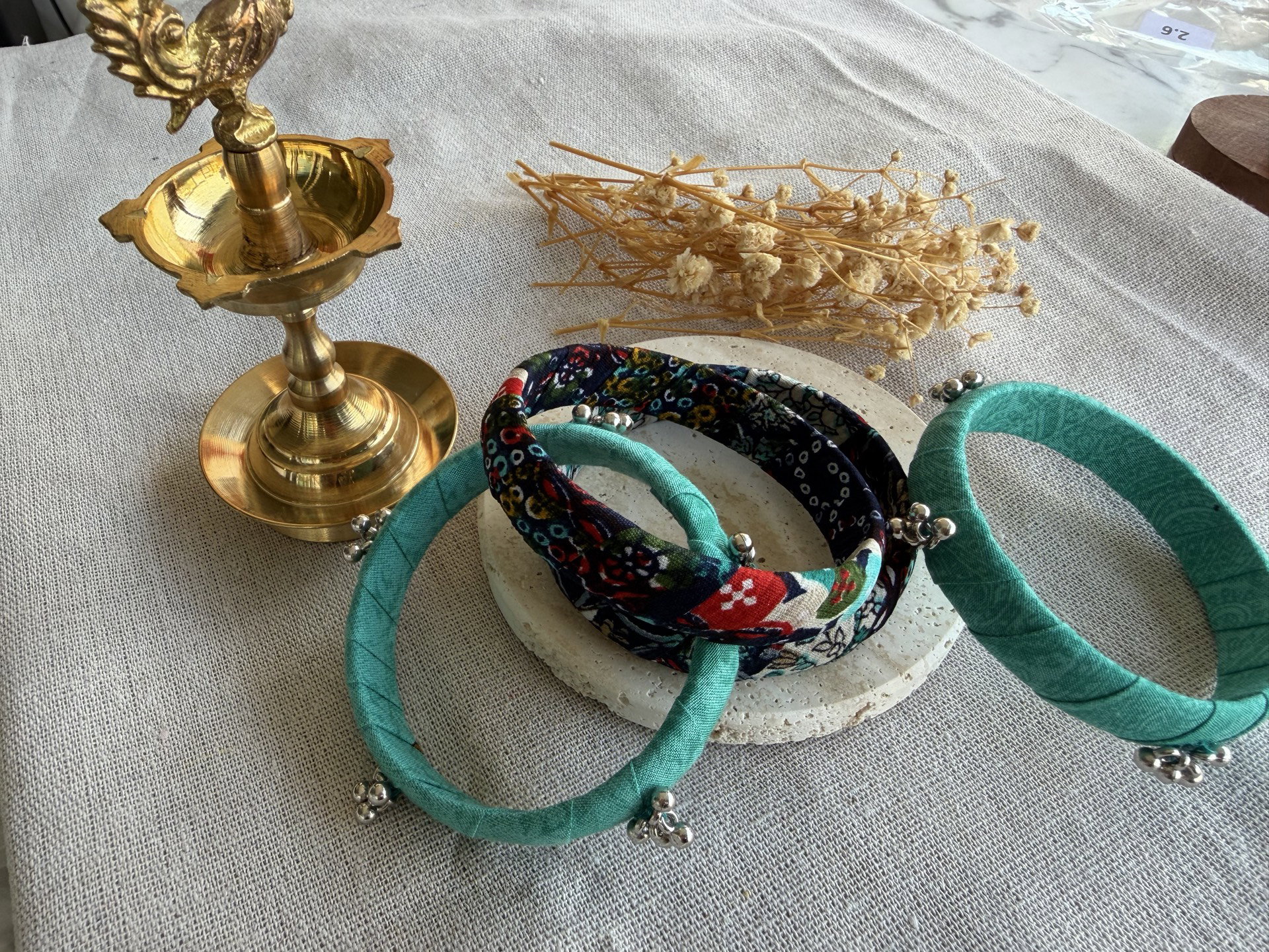Turquose Bangle set of 4_0