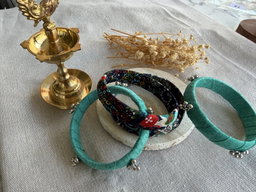 Turquose Bangle set of 4