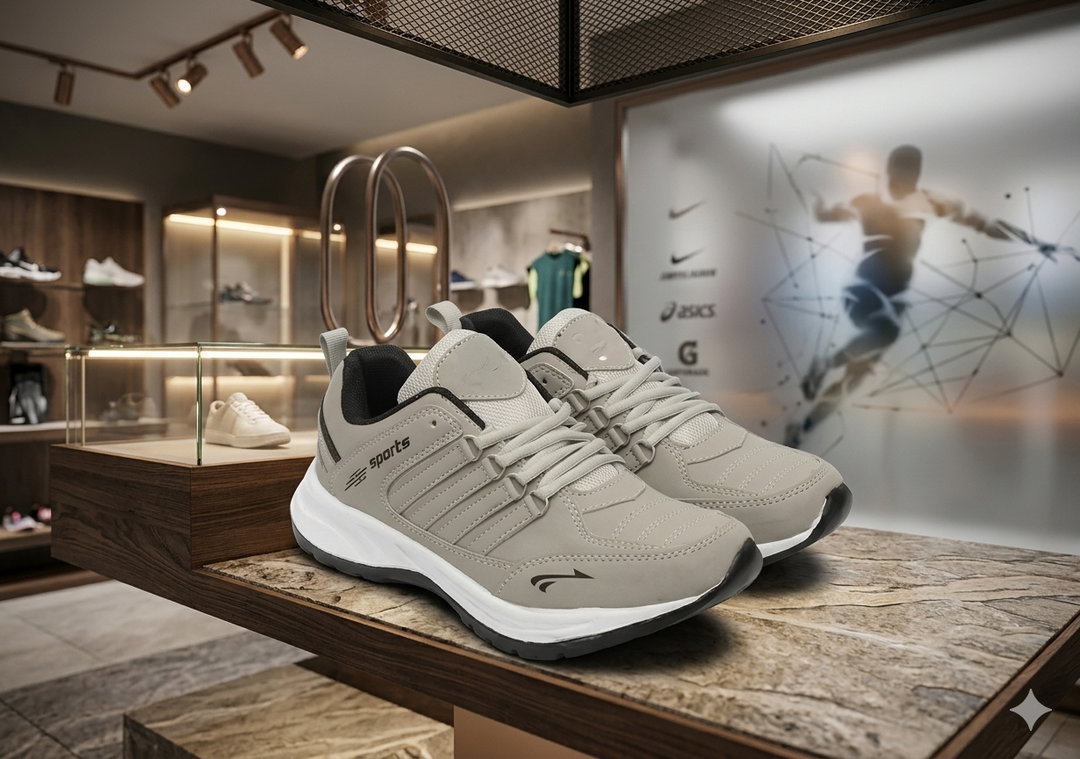 Stylish Grey Sports Shoes