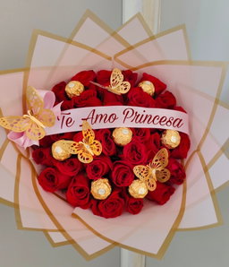 Feliz cumpleaños mi reina ramo 35 rosas