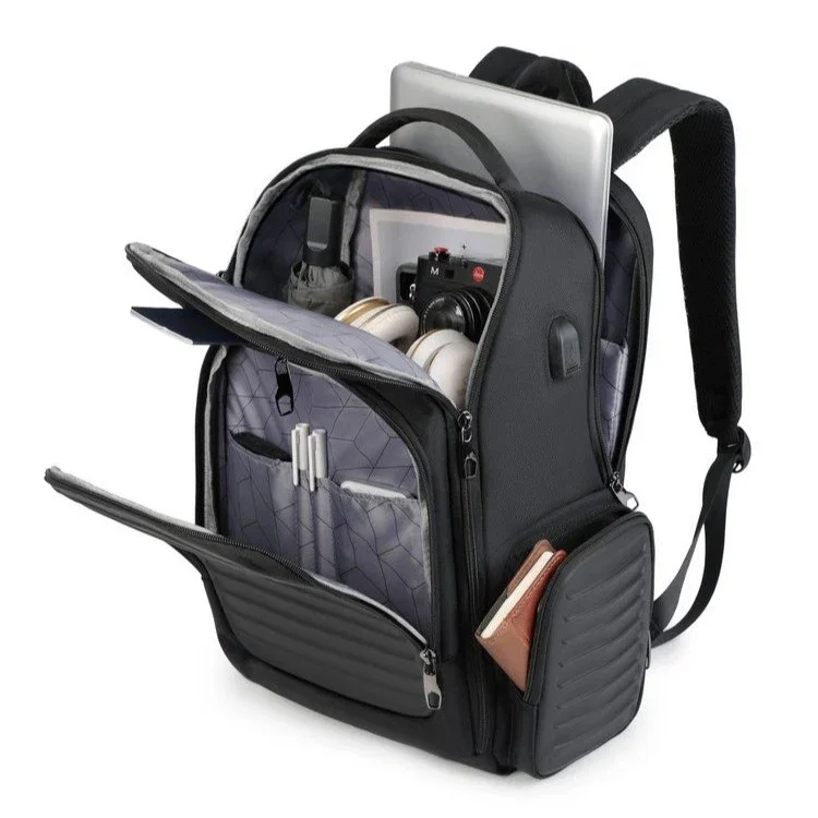 Ponasoo 5233 Anti-Theft Laptop Backpack – Waterproof Hard Shell Travel & Business Bag_1