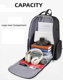 Ponasoo 5233 Anti-Theft Laptop Backpack – Waterproof Hard Shell Travel & Business Bag