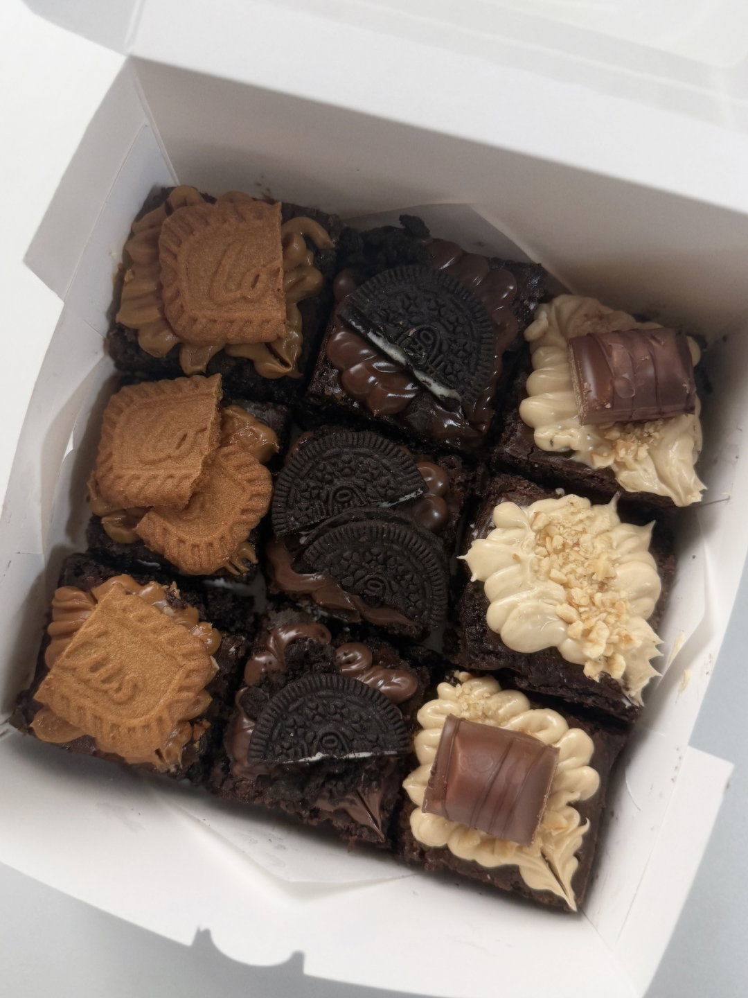 sharing loaded brownies (up to 3 flavours)