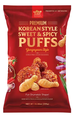 CUK008_🇰🇷 🌶️ 韓式秘製甜辣香脆米果/米脆餅 (Sweet & Spicy Puffs)
