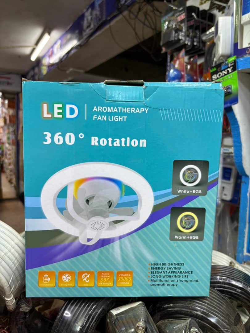An LED Aromatherapy Fan Light
