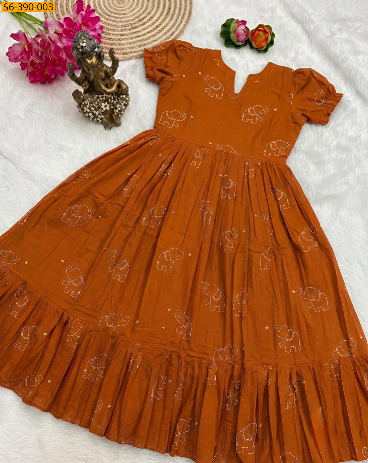 Slub Cotton Anarkali STK_3