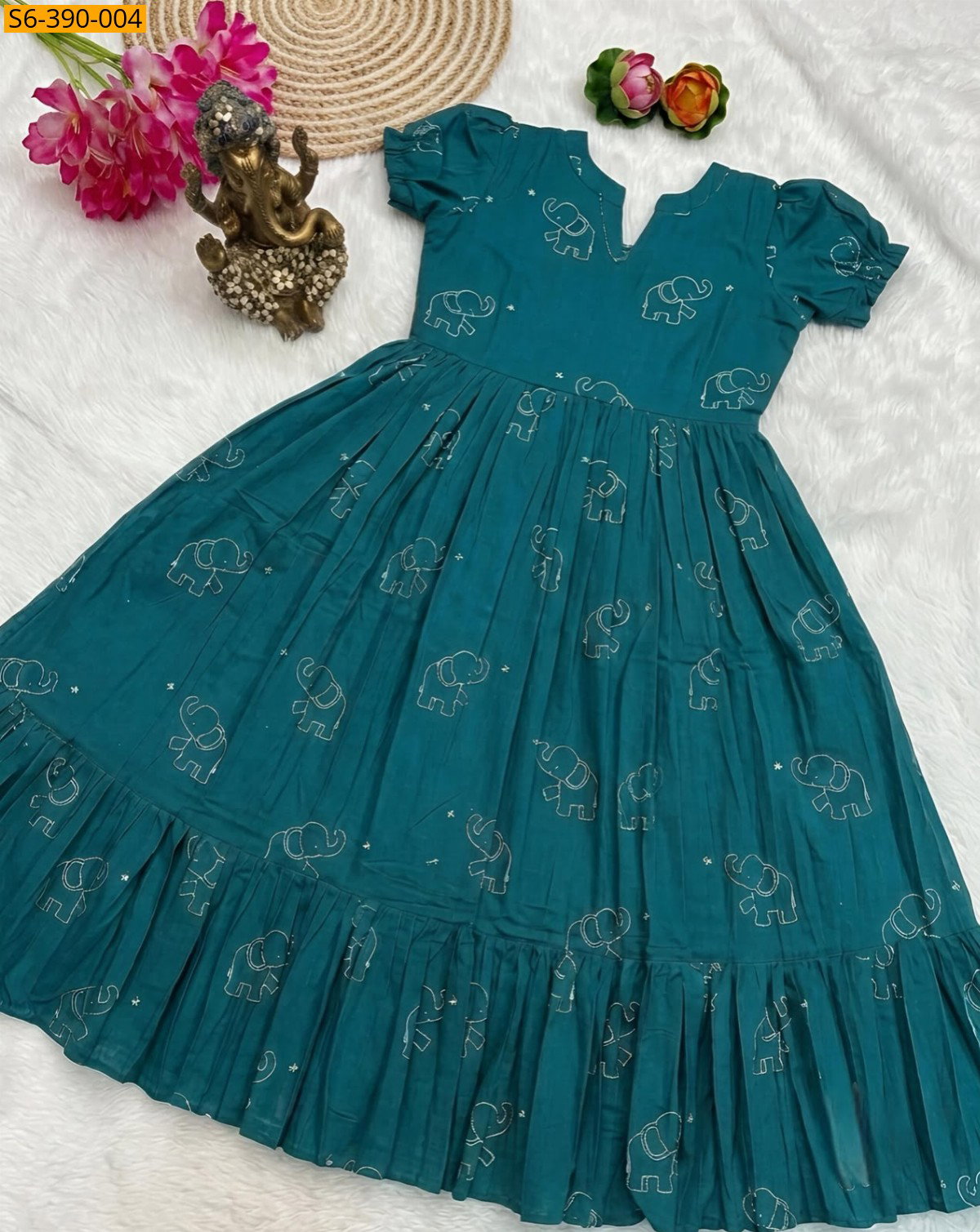 Slub Cotton Anarkali STK_4