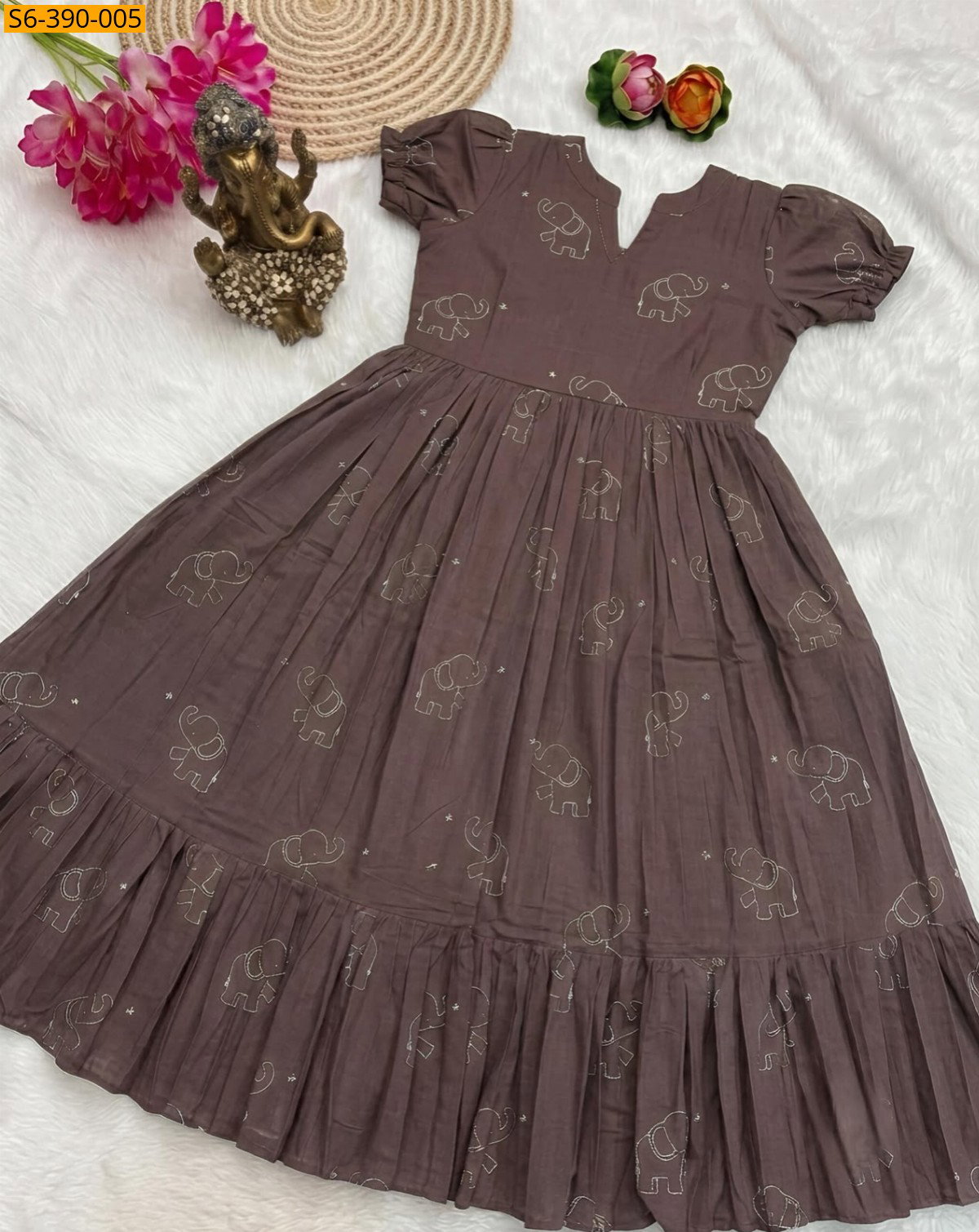 Slub Cotton Anarkali STK_5