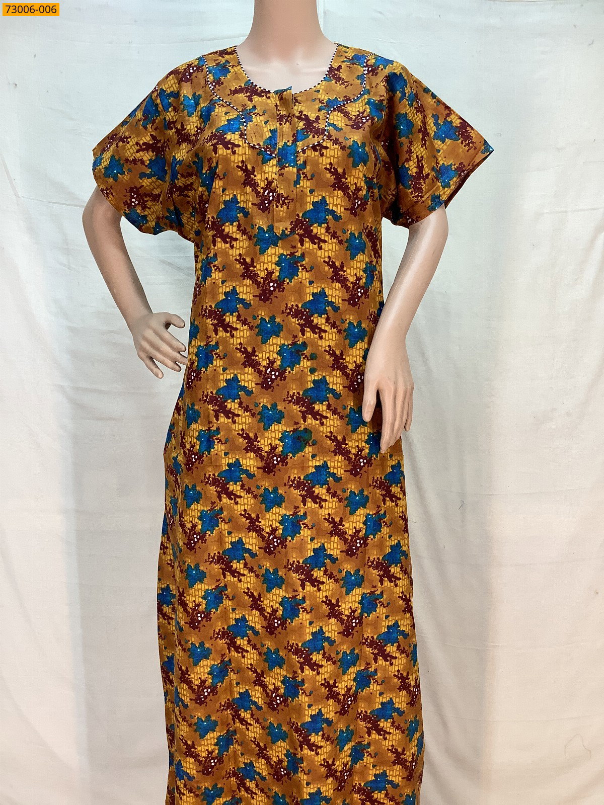 Cotton Printed Galaxy Nighty STK_2