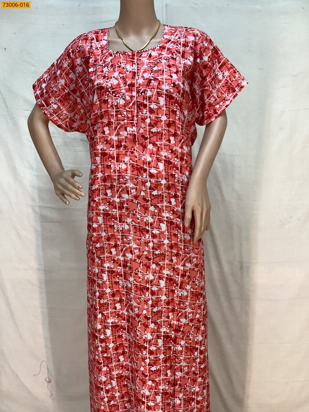 Cotton Printed Galaxy Nighty STK_6