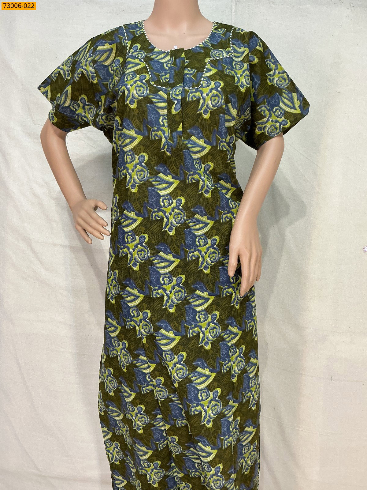 Cotton Printed Galaxy Nighty STK_8