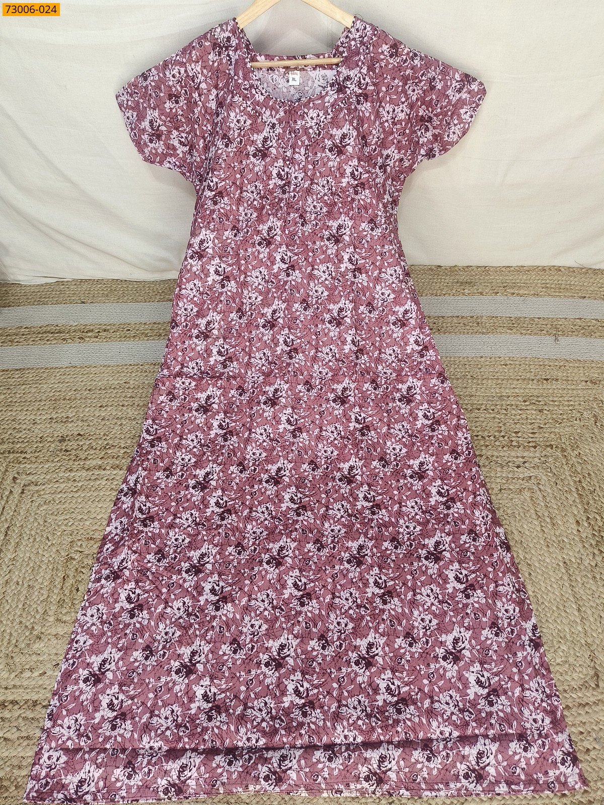 Cotton Printed Galaxy Nighty STK_10