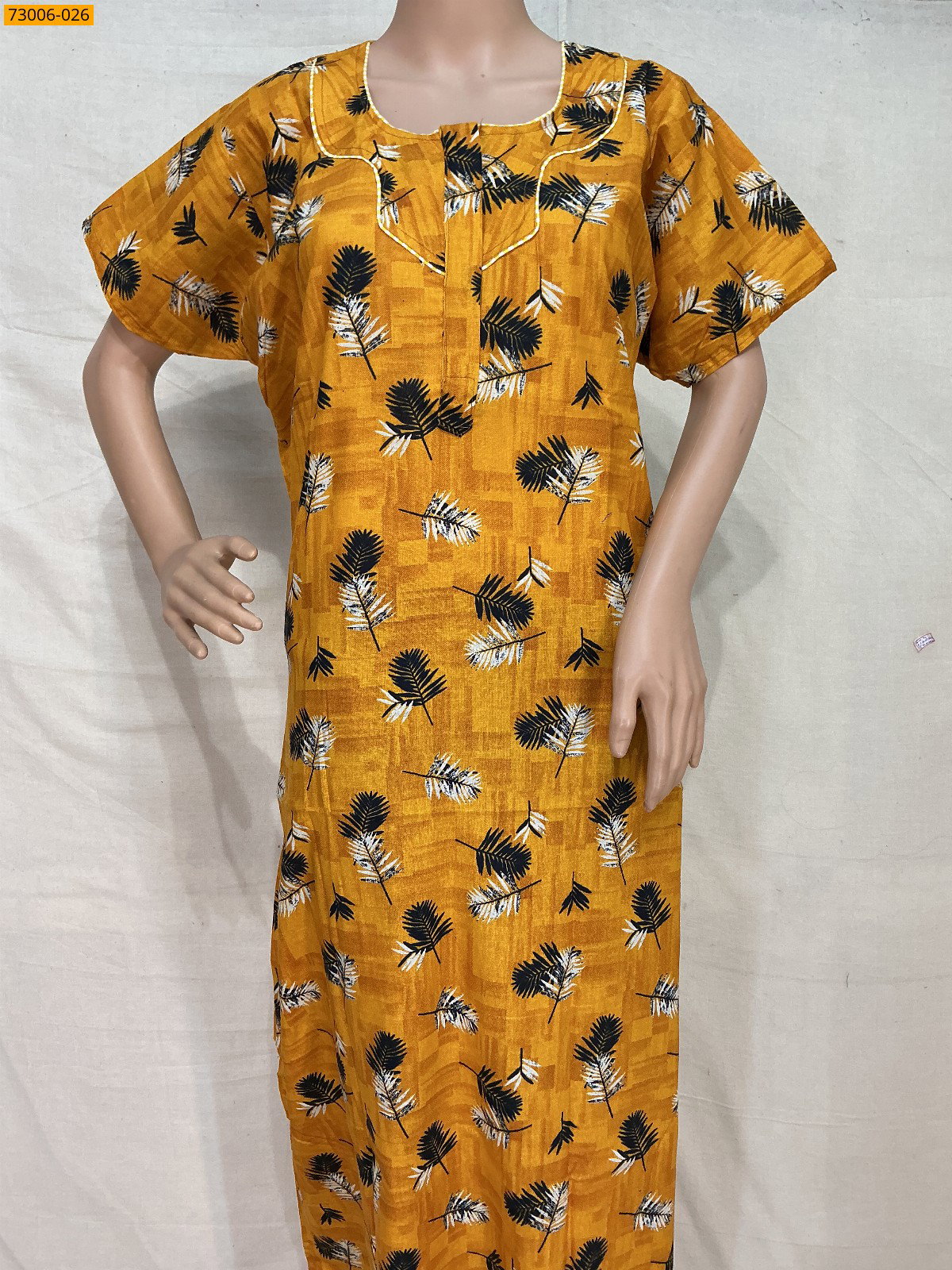 Cotton Printed Galaxy Nighty STK_12
