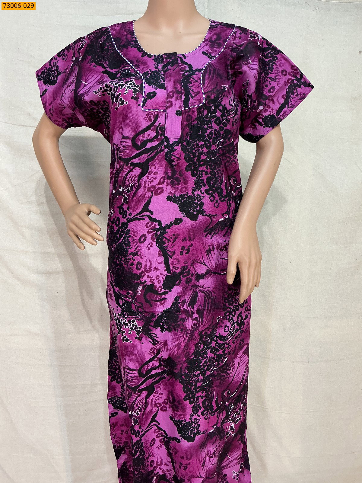 Cotton Printed Galaxy Nighty STK_14