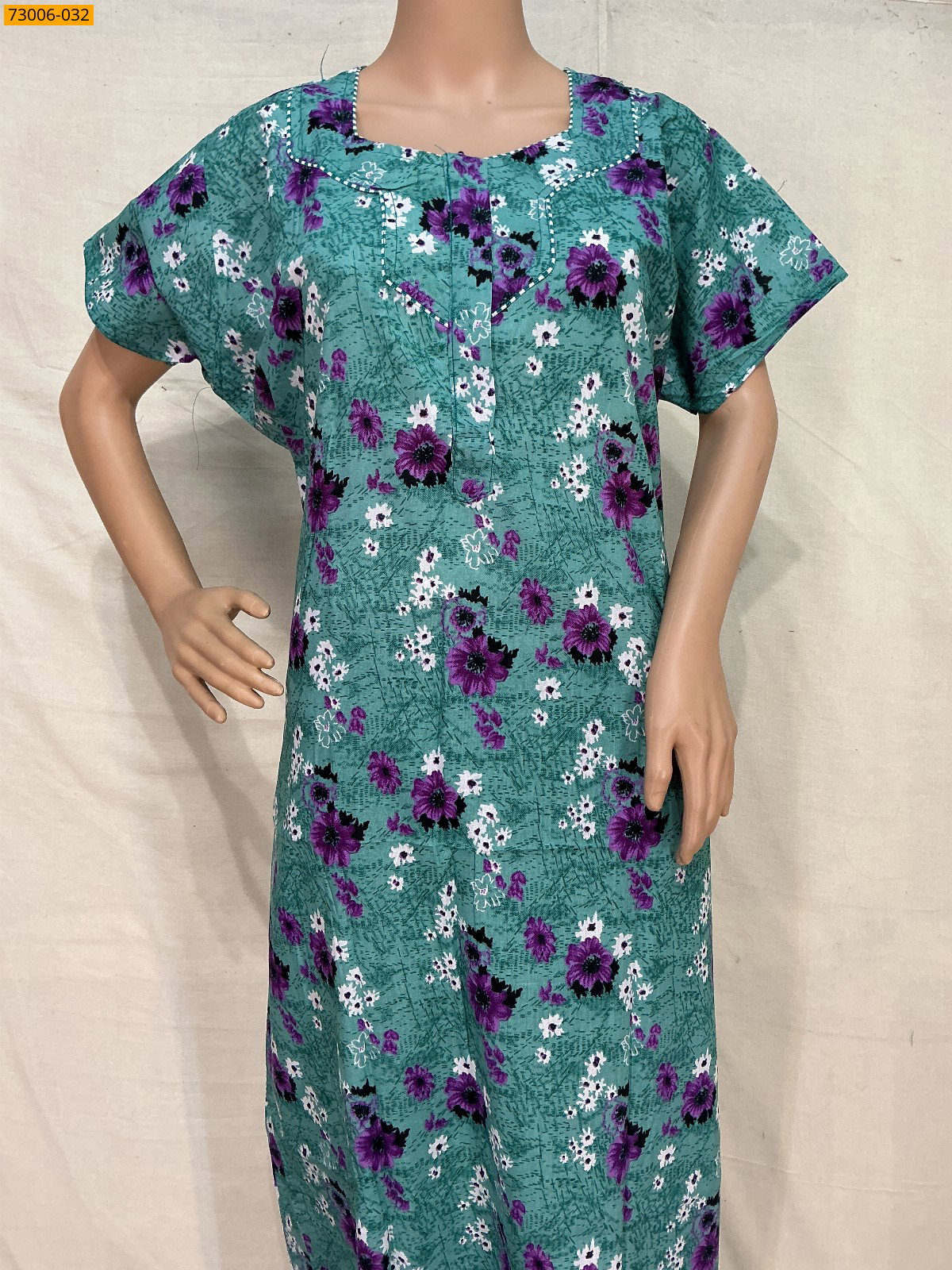 Cotton Printed Galaxy Nighty STK_16