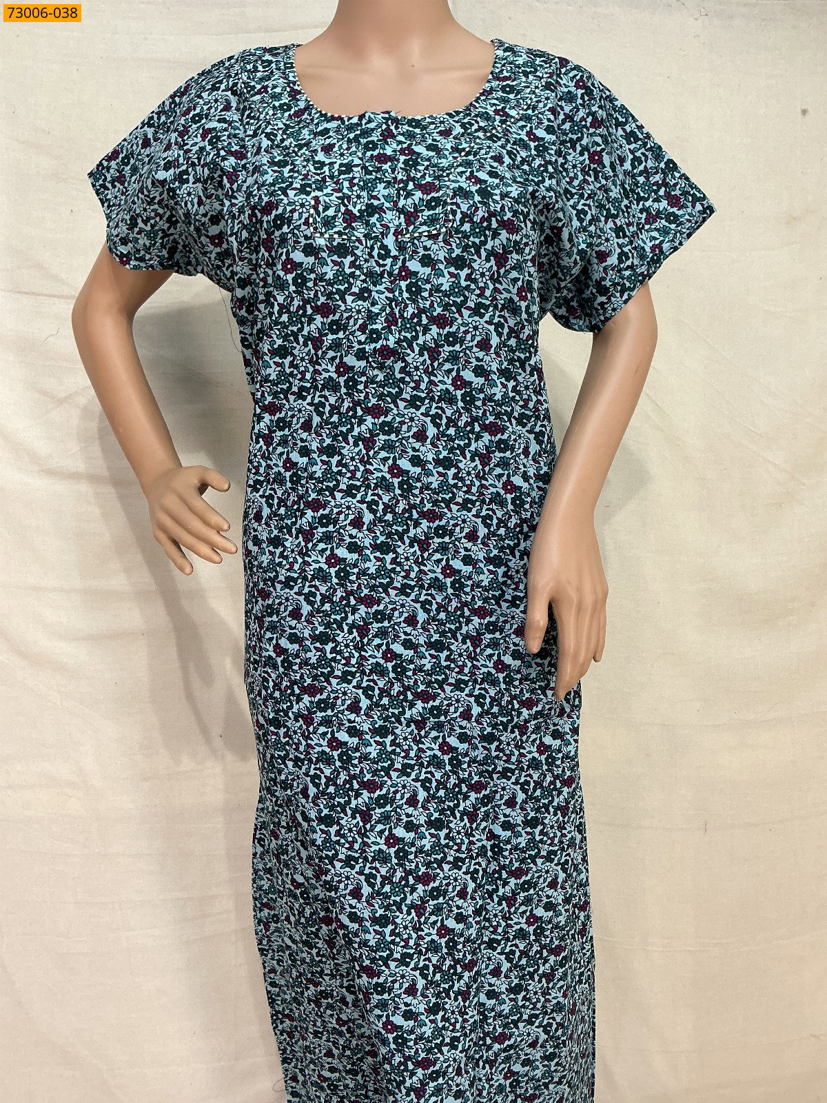 Cotton Printed Galaxy Nighty STK_19