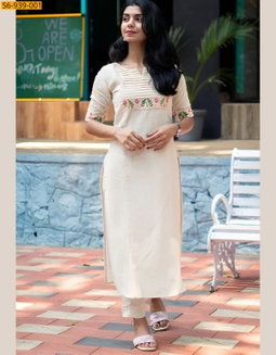  Cotton Kurti pant set STK