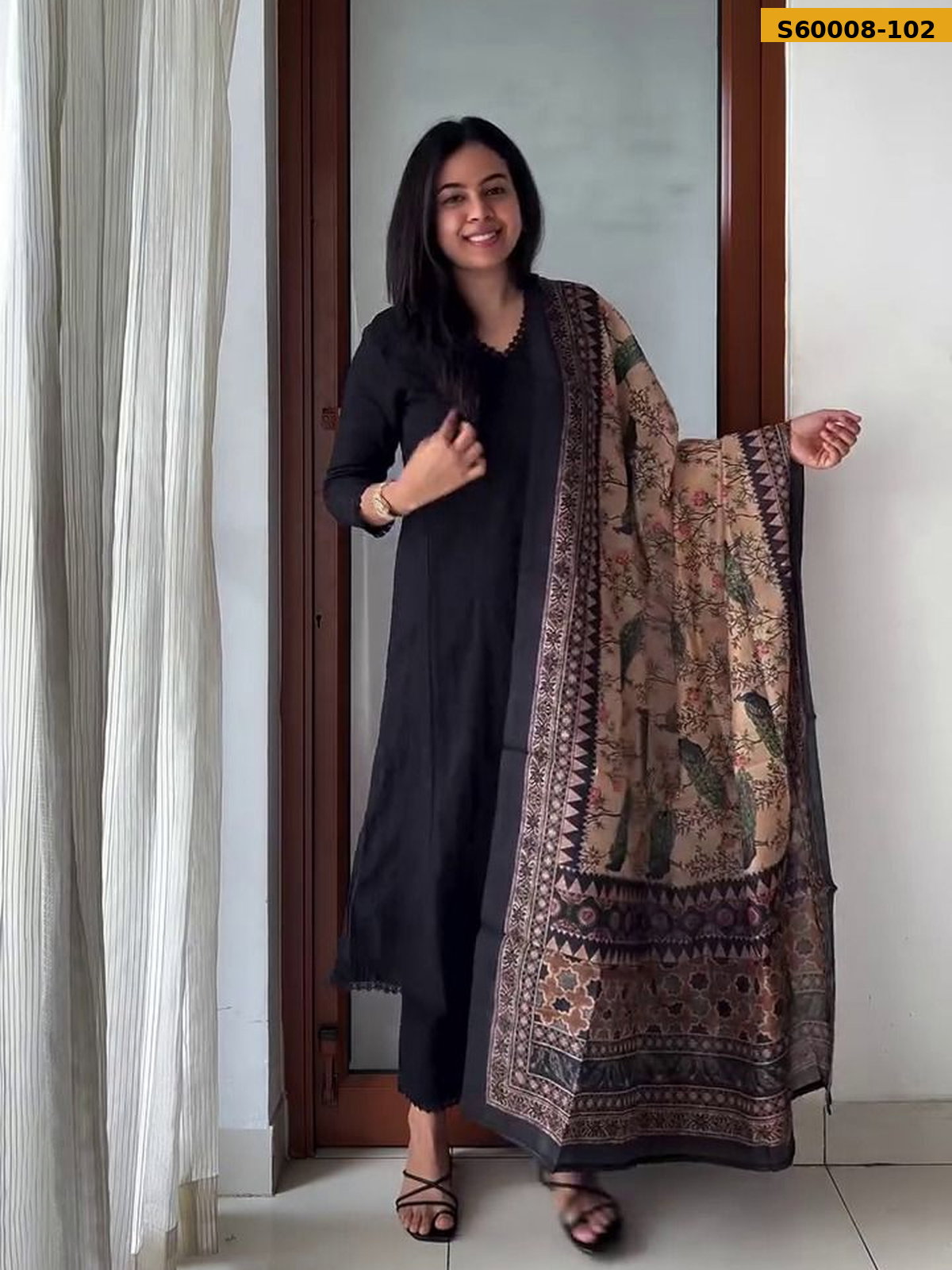 Rayon Kurti Pant Dupatta Set STK_2