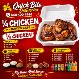 ¼ CHICKEN <<< Dary's Cafe >>>
