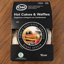 Harina integral orgánica con cardamomo para hot cakes